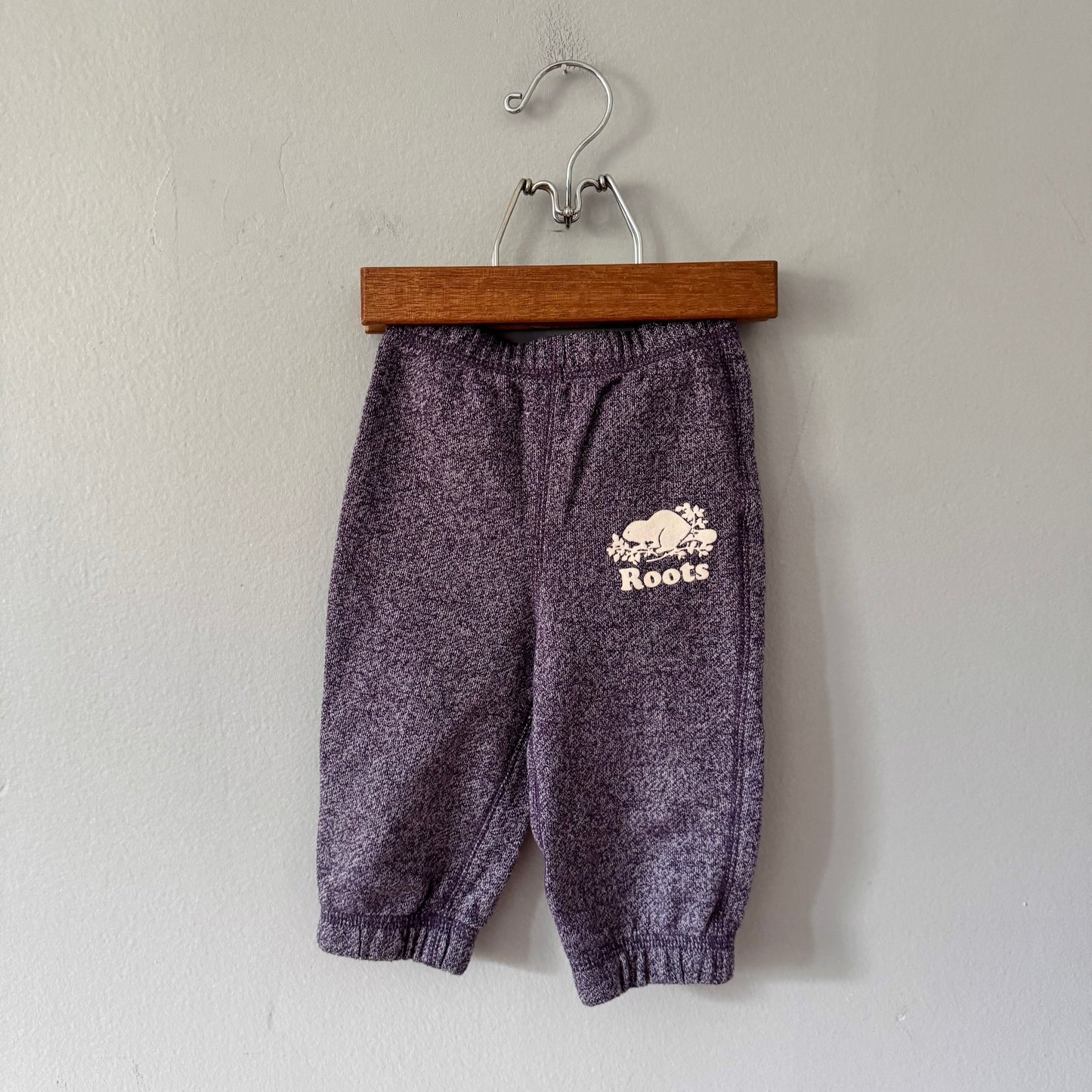 Roots / Purple salt and pepper pants / 6-12M