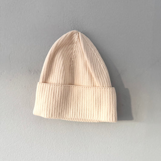Souris mini / White cotton beanie / M-L(2-4Y)