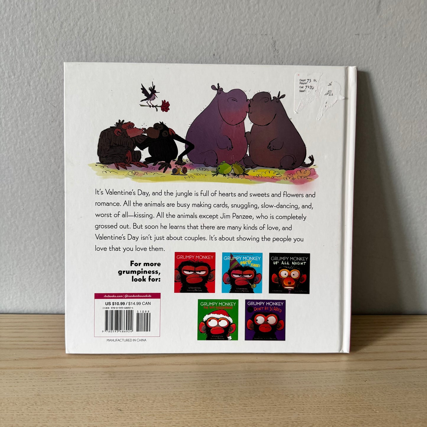 Le singe grincheux - Le monstre de la Saint-Valentin / Suzanne Lang