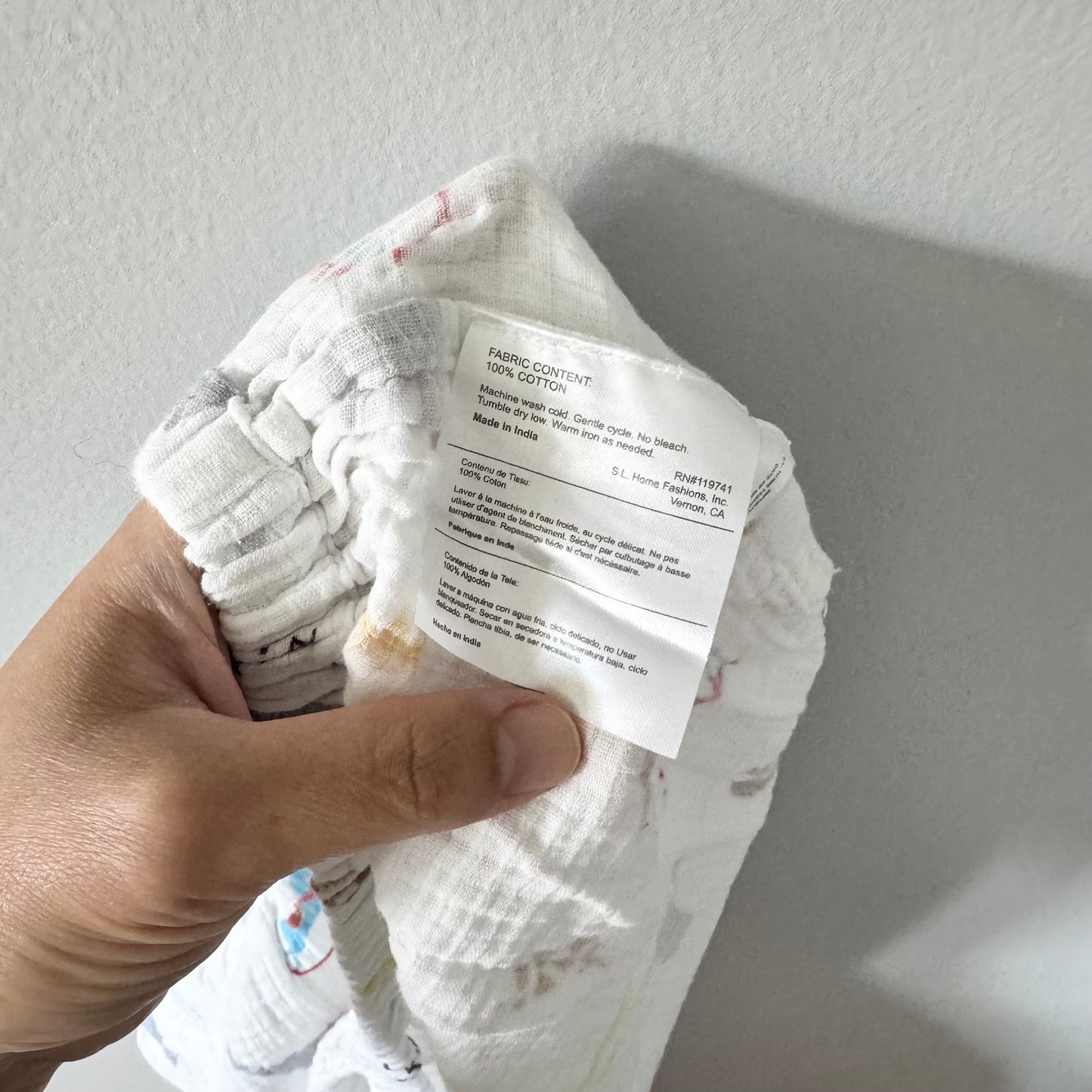 Sans marque / Draps de berceau en mousseline de coton