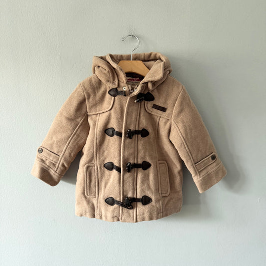 Mayoral / Camel brown wool coat / 24M