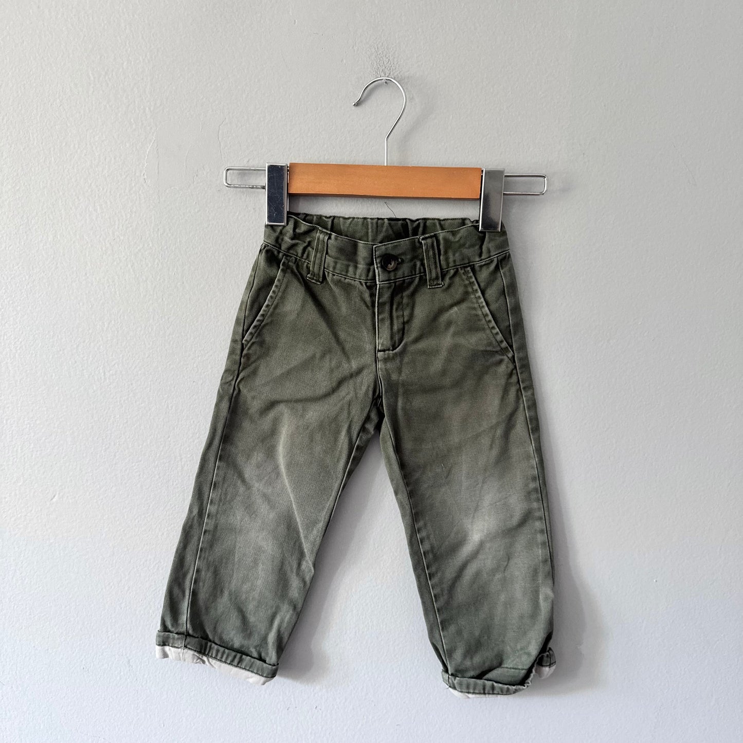 Janie & Jack / Dark green denim / 2T