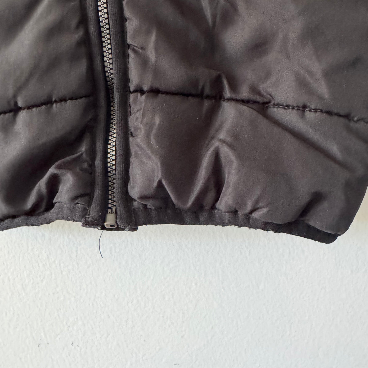 Timberland / Sherpa brown black puffer vest / 3T