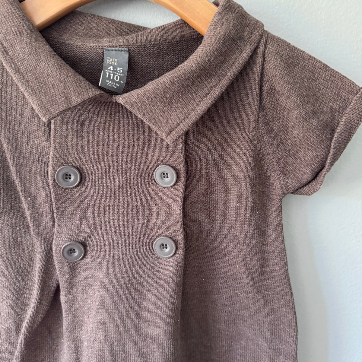 Zara / Brown knit dress / 4-5Y