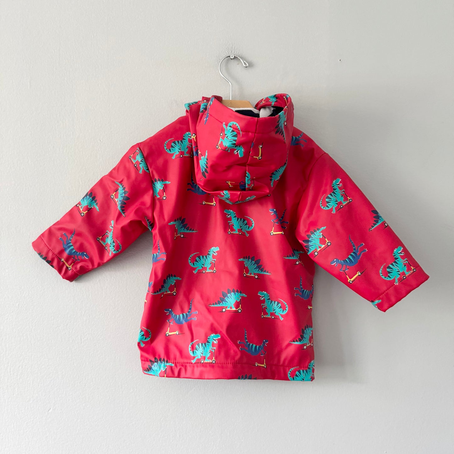 Hatley / Red dinosaur rain coat / 2Y