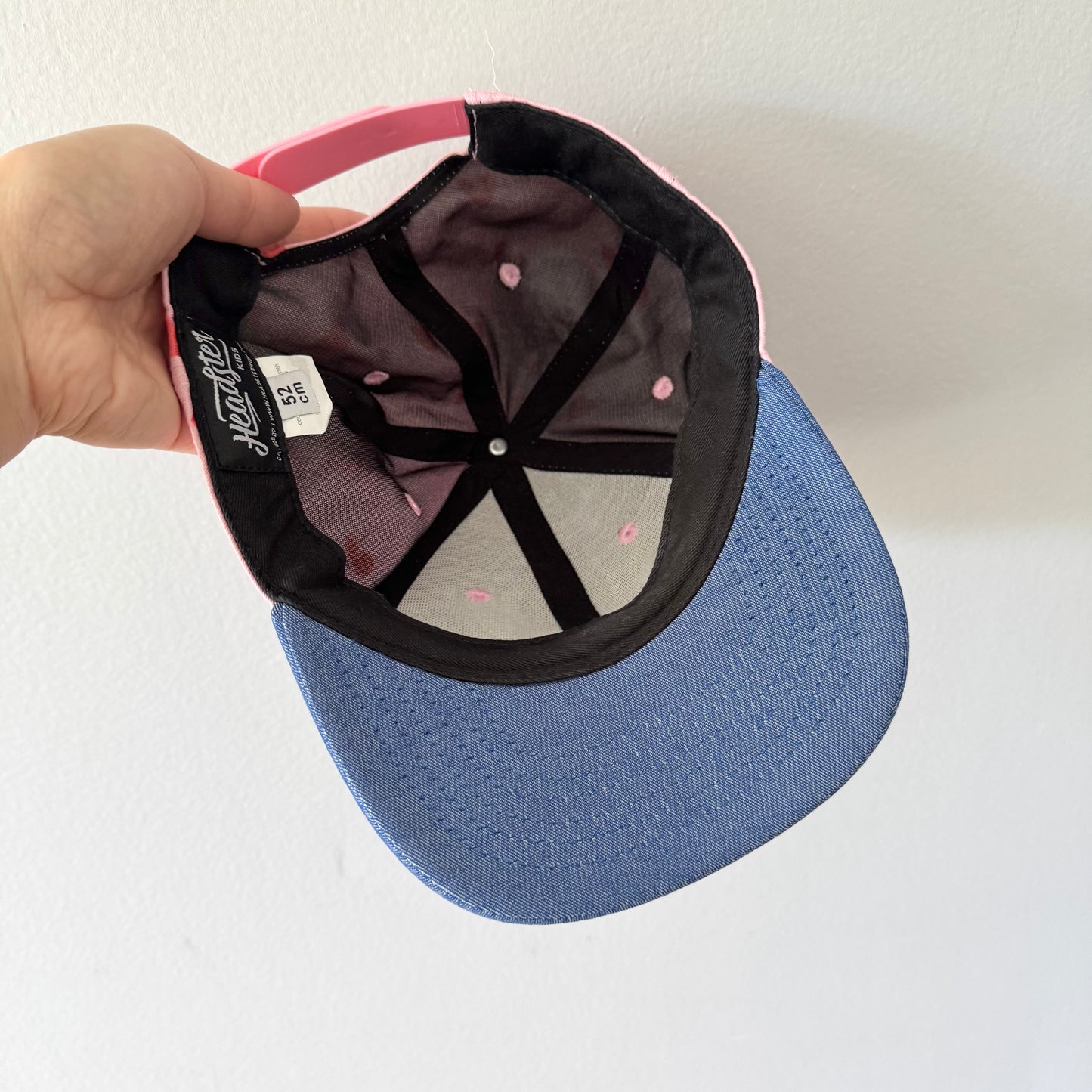 Headster / Pink heart cap / 52cm(2-3Y)