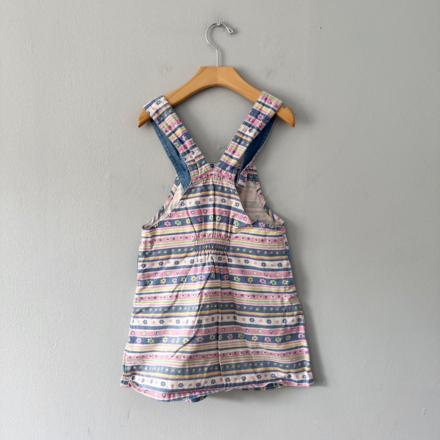 Vintage / Viloz floral overall skirt / 4Y