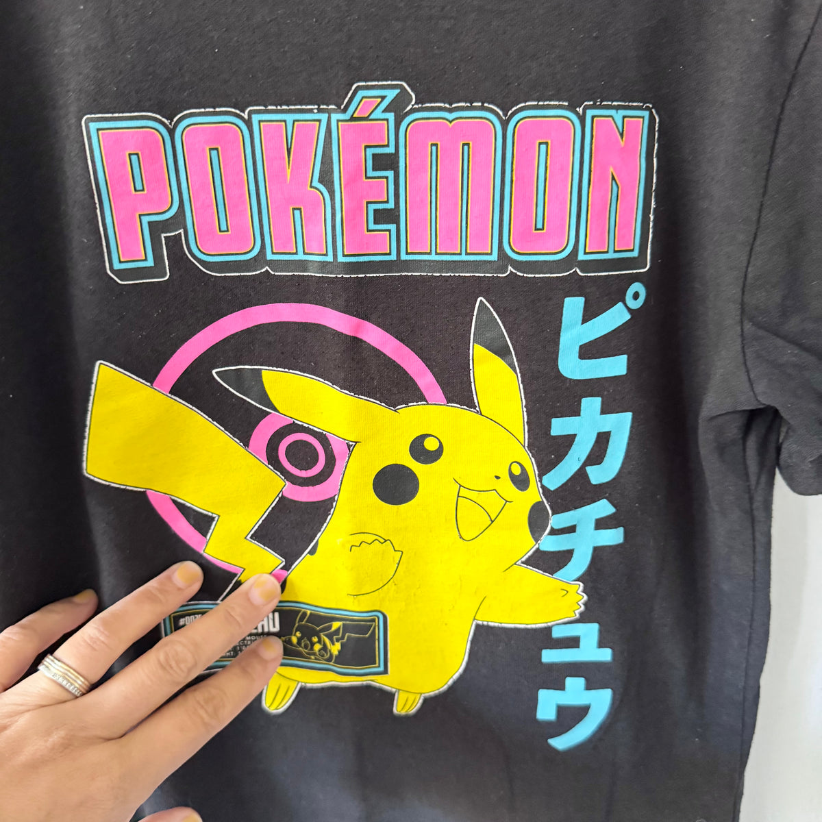Pokemon / Black T-shirt / 6Y