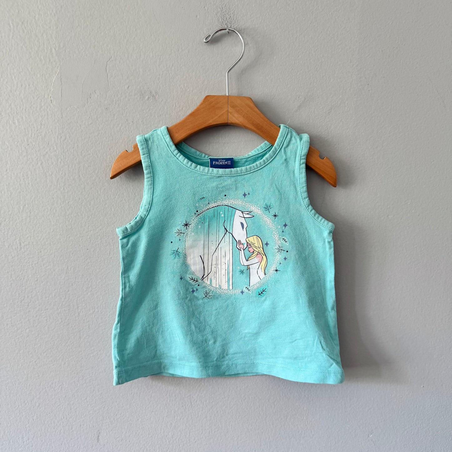 Frozen / Green tank top / 4Y