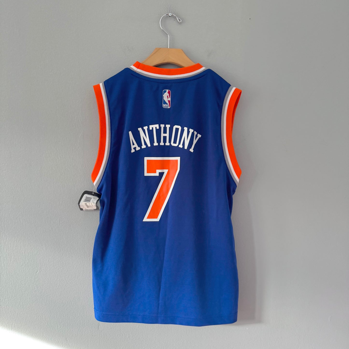 NBA / Adidas New York jersey #7 / Adult M(10-12Y) - New with tag