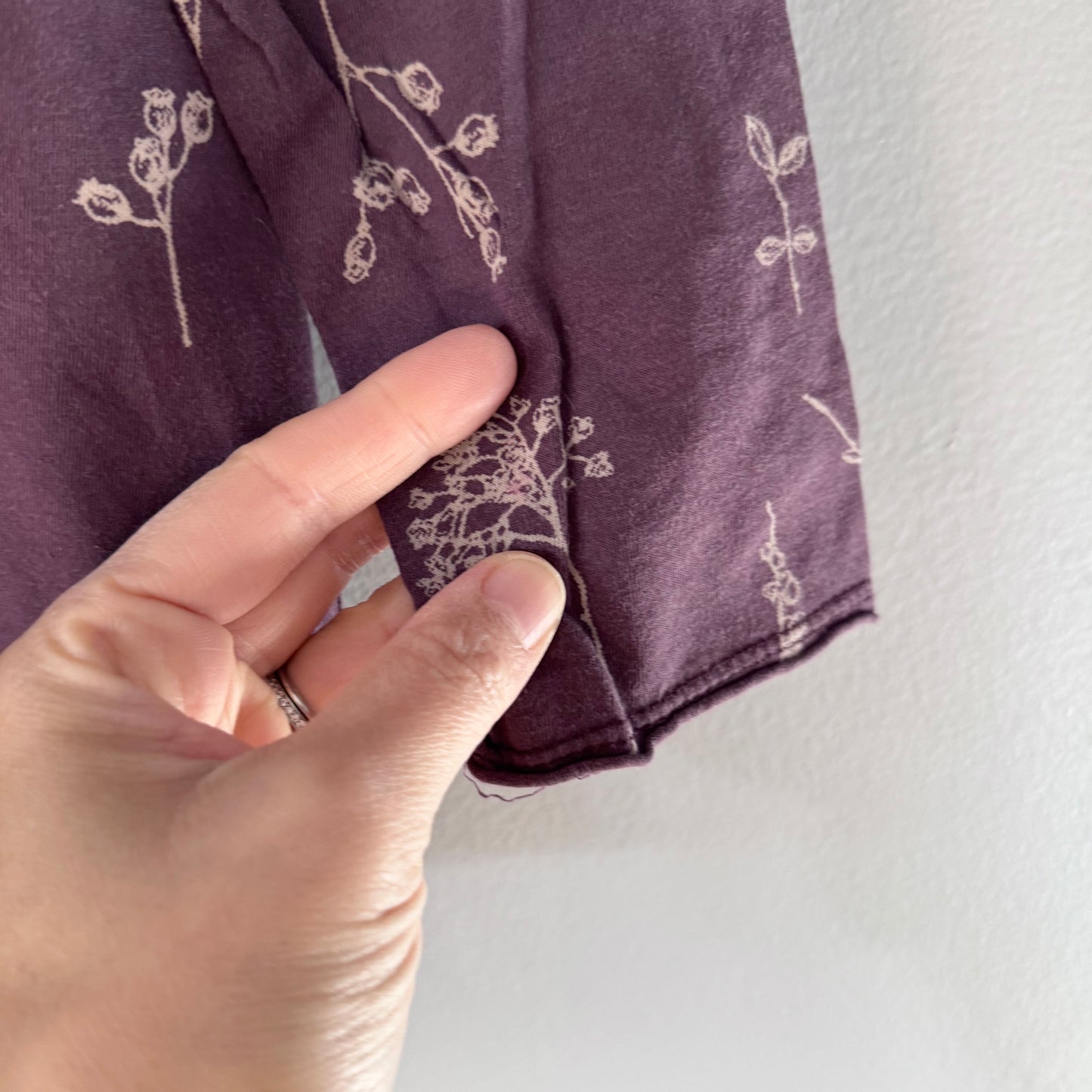 Mini mioche / Purple cotton hoodie / 4Y