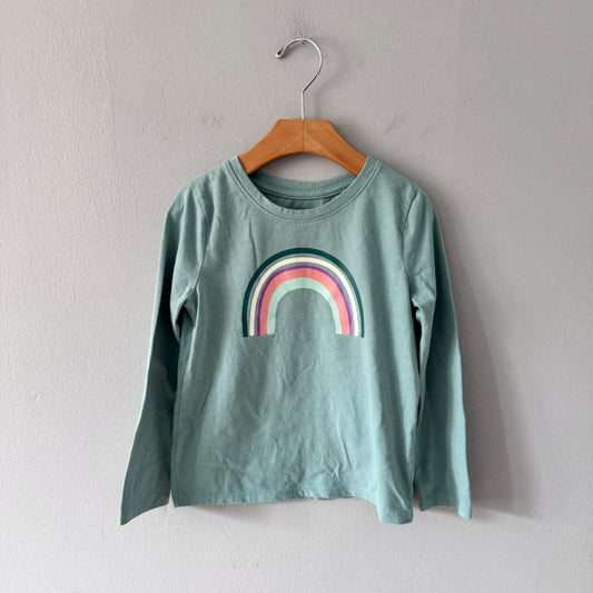 Cat & Jack / Green x rainbow long sleeve / 5T