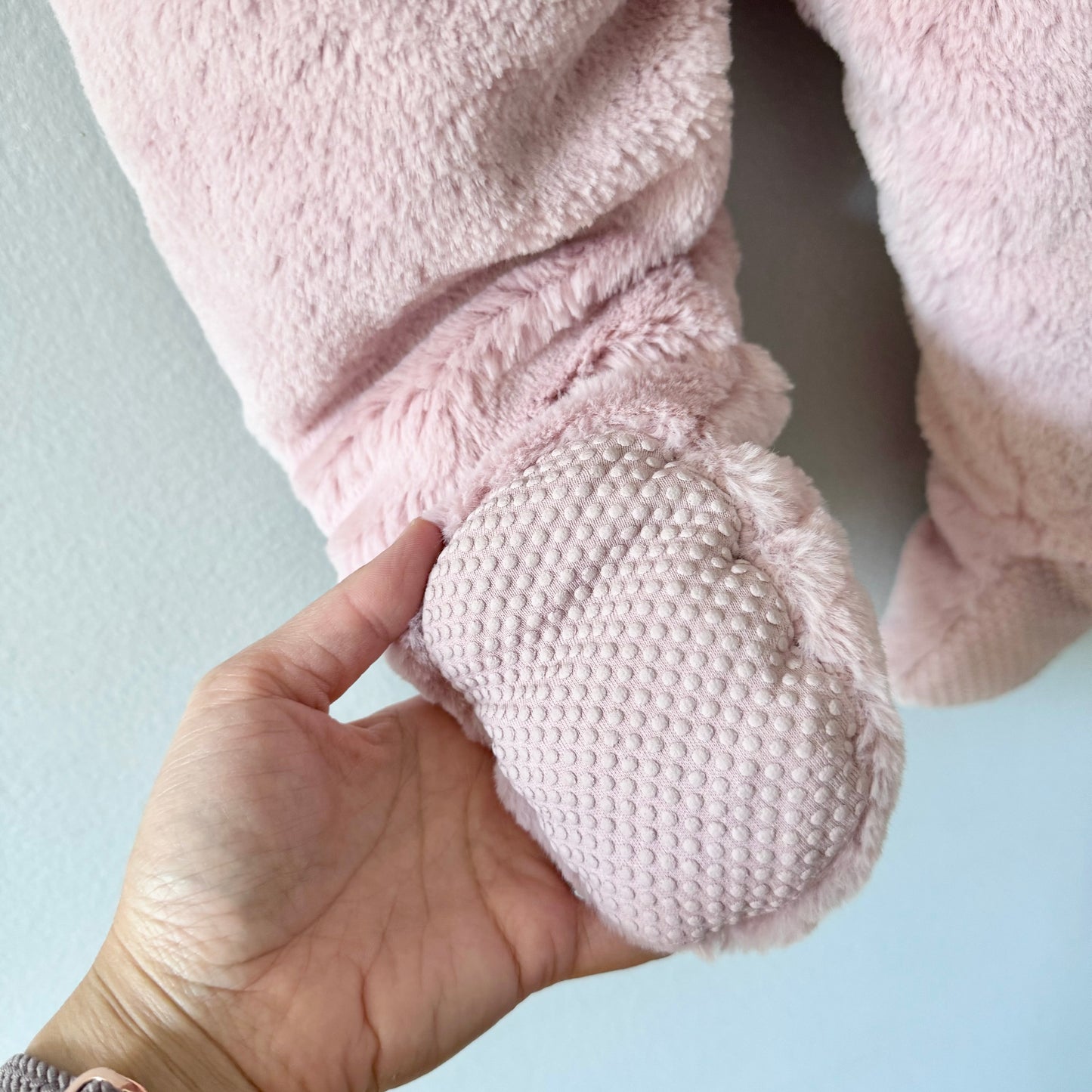 Primark / Pink sherpa bunting suit / 12-18M