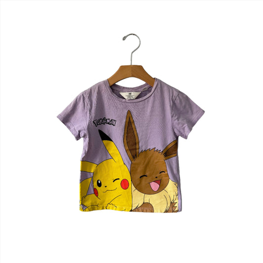 H&M / Pokemon T-shirt - purple / 4-6Y