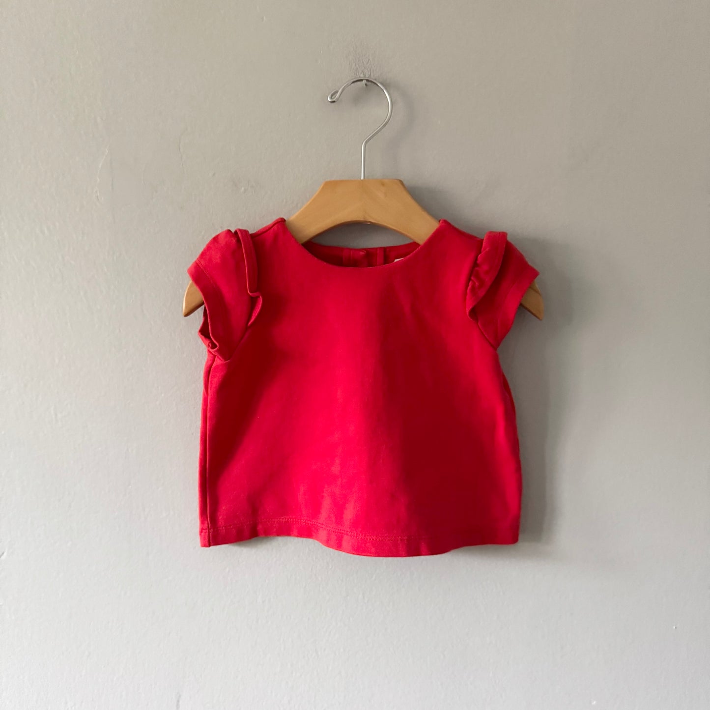 Janie & Jack / Red short sleeve top / 12-18M