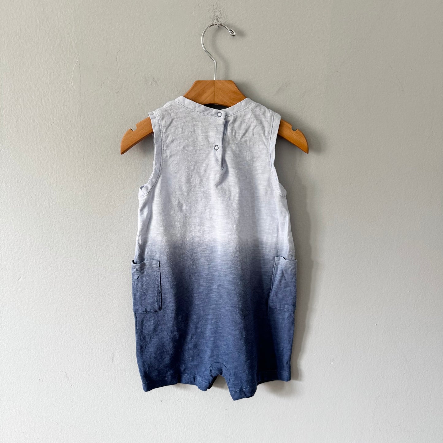 Gap / Blue x navy tank romper / 18-24M