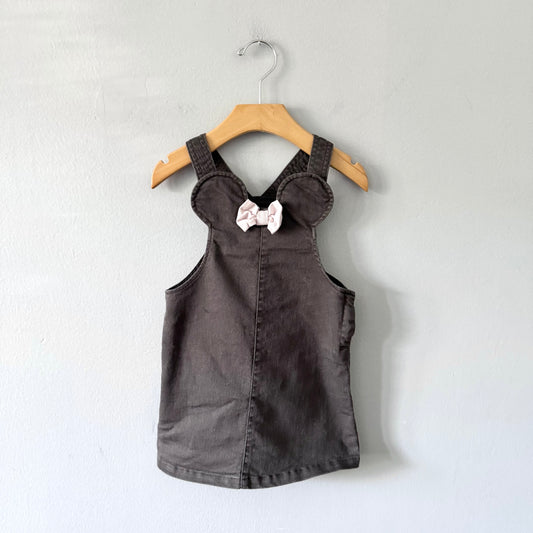 H&M / Grey Minnie overall skirt / 18-24M