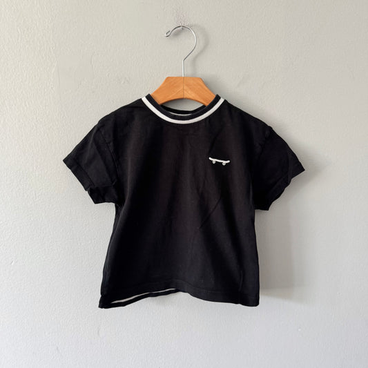 Zara / Black short sleeve / 2-3Y