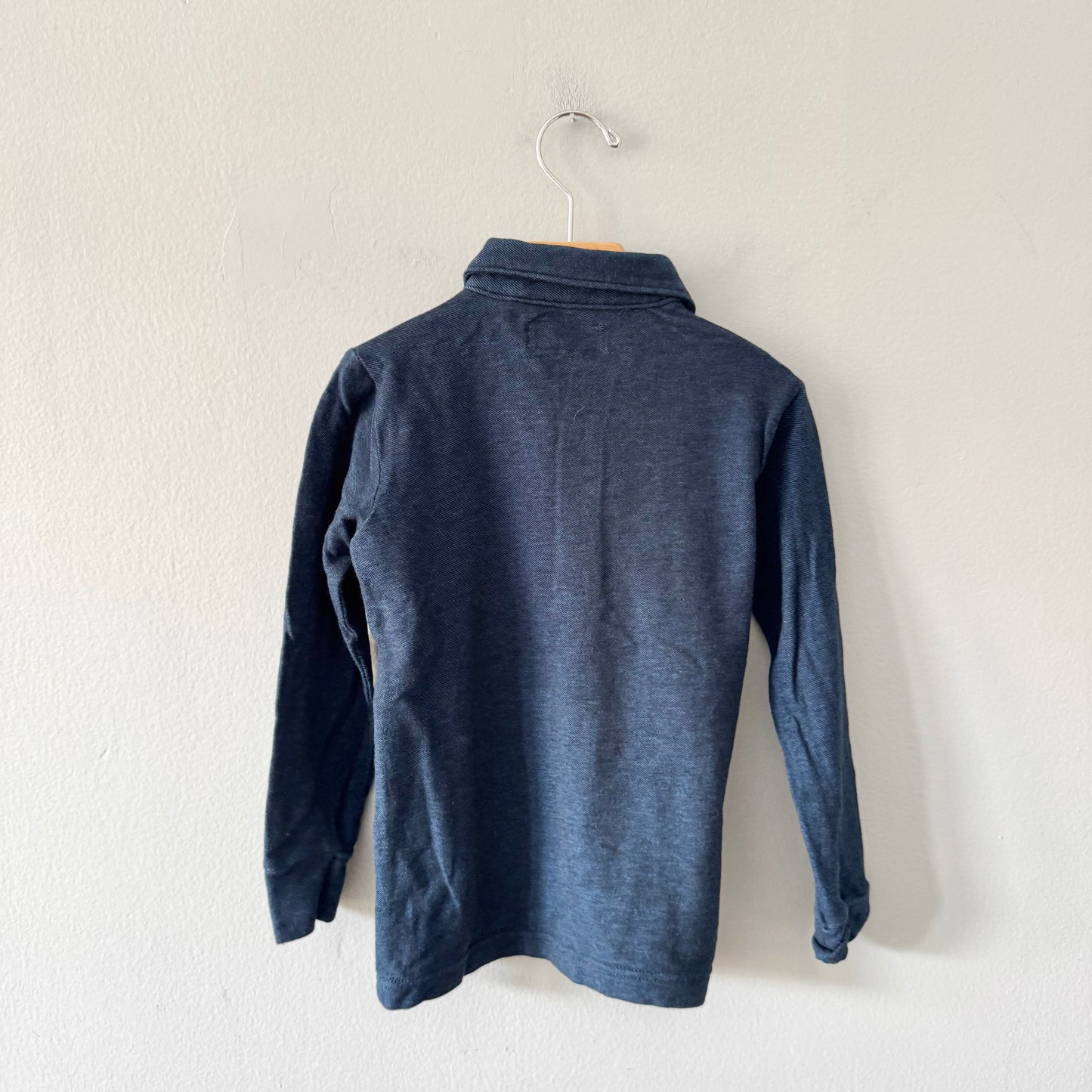 Next / Navy polo long sleeve shirt / 4-5Y