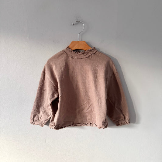 Nunubiel	/ Light brown long sleeve top / 3-4Y