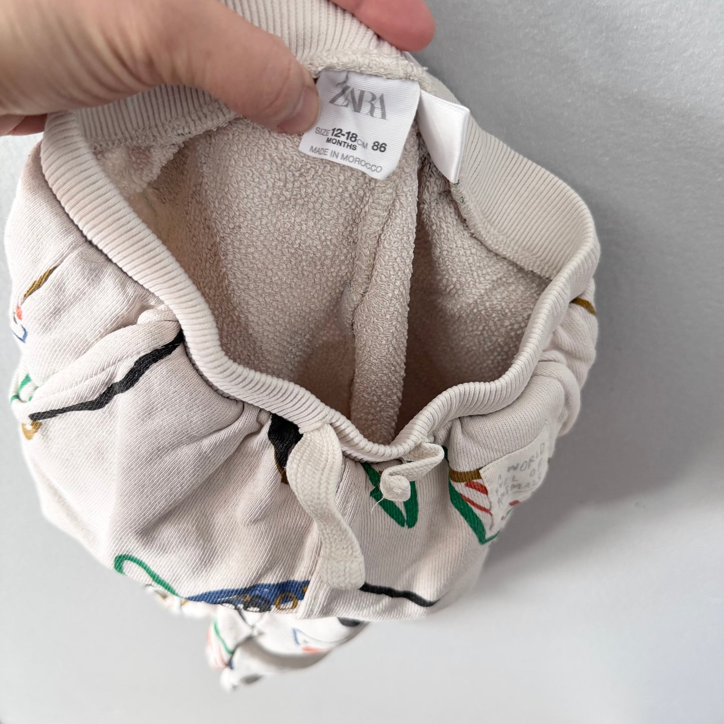 Zara / Ivory x sea creature crew set / 12-18M