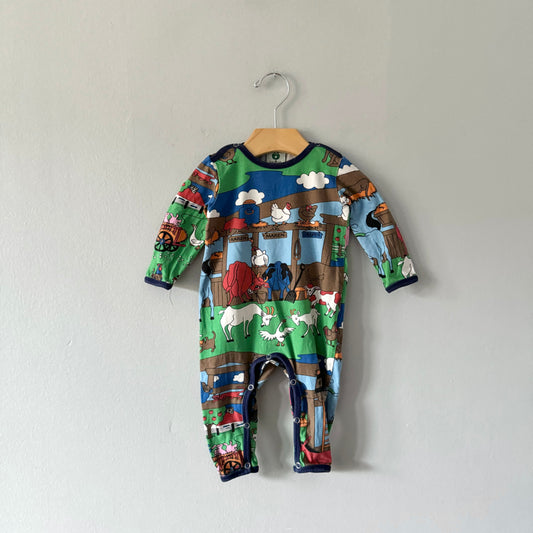 Smafolk / Farm print romper / 3-6M