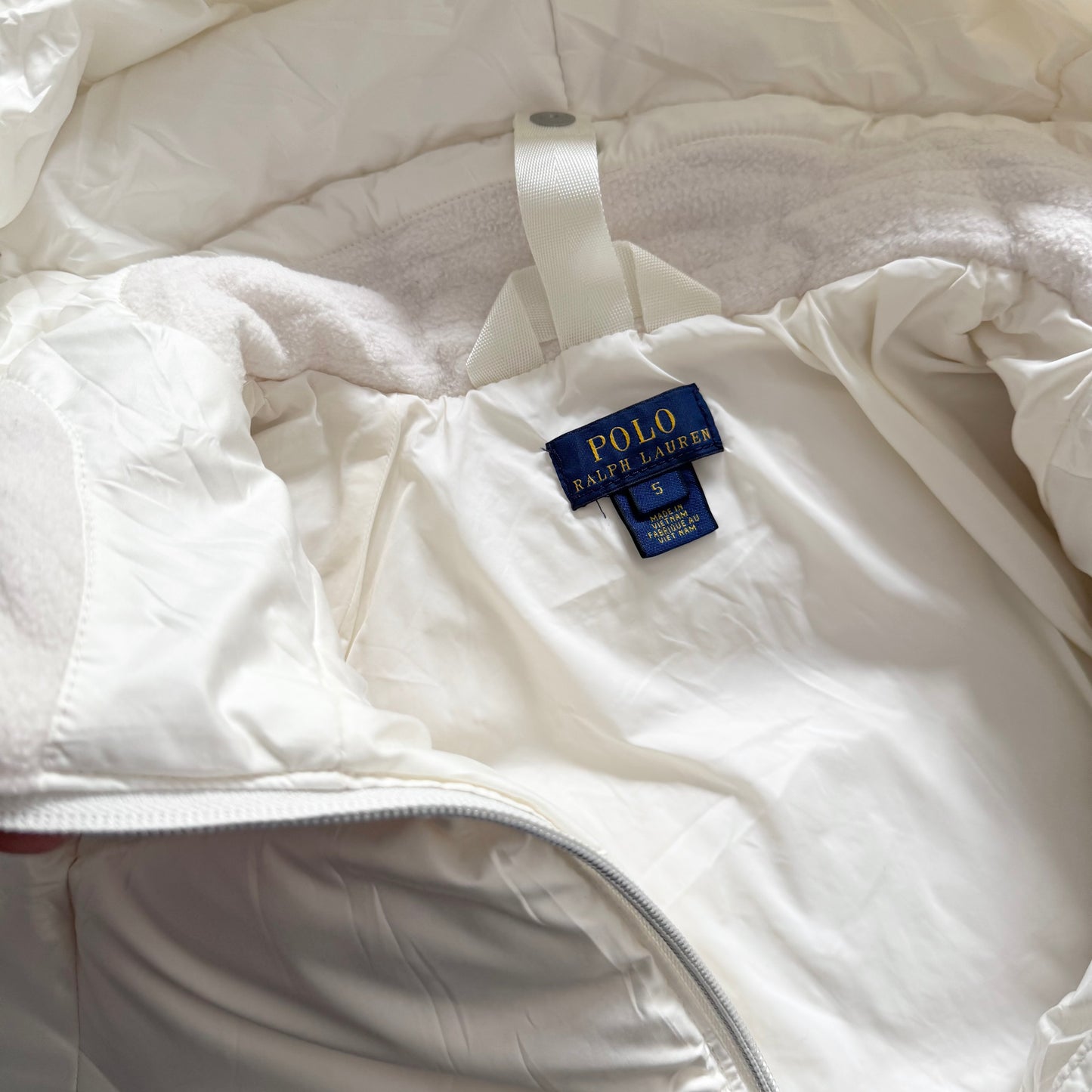 Polo Ralph Lauren / White puffer jacket / 5Y