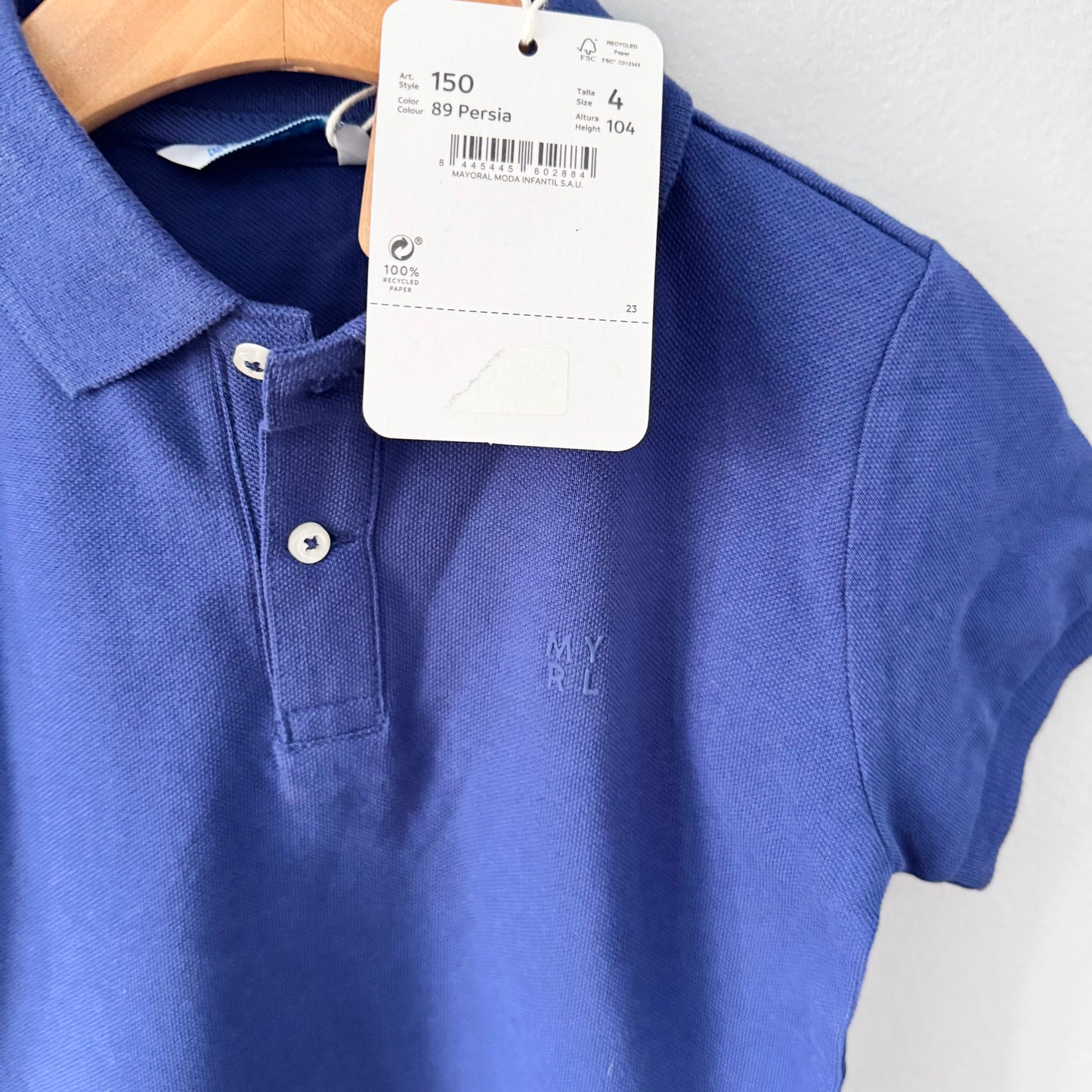 Polo Mayoral / bleu marine / 4 ans - Neuf avec étiquette
