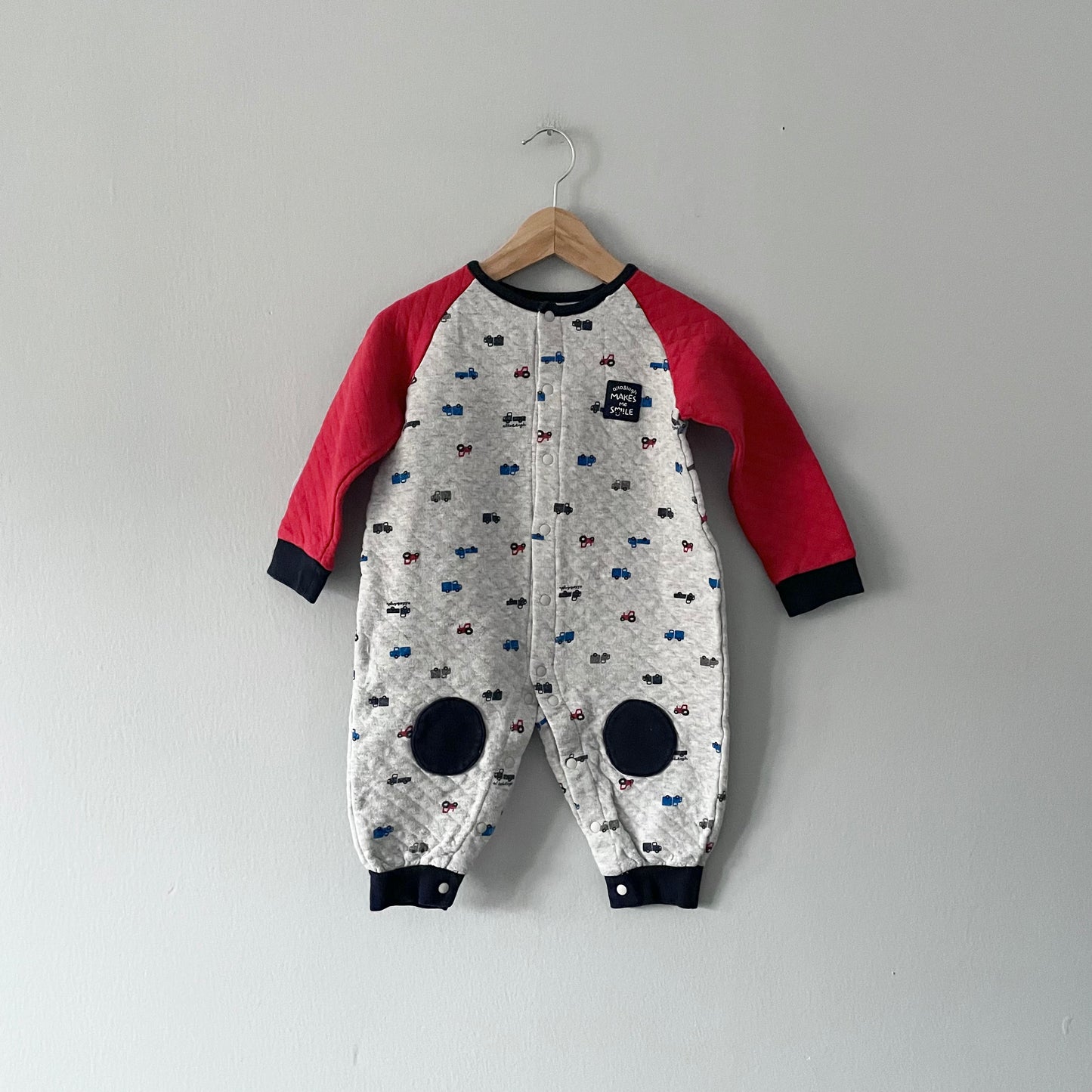 Allo & Lugh / Quilted romper - car / 12M