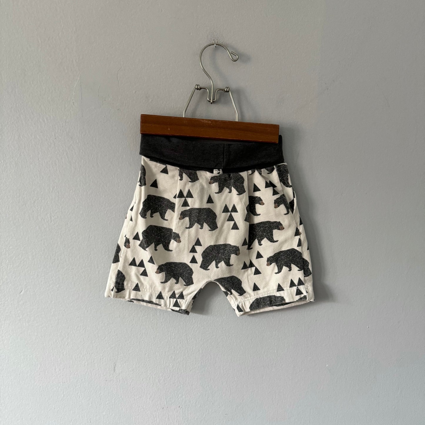 Handmade / Bear pattern shorts / 4-6Y