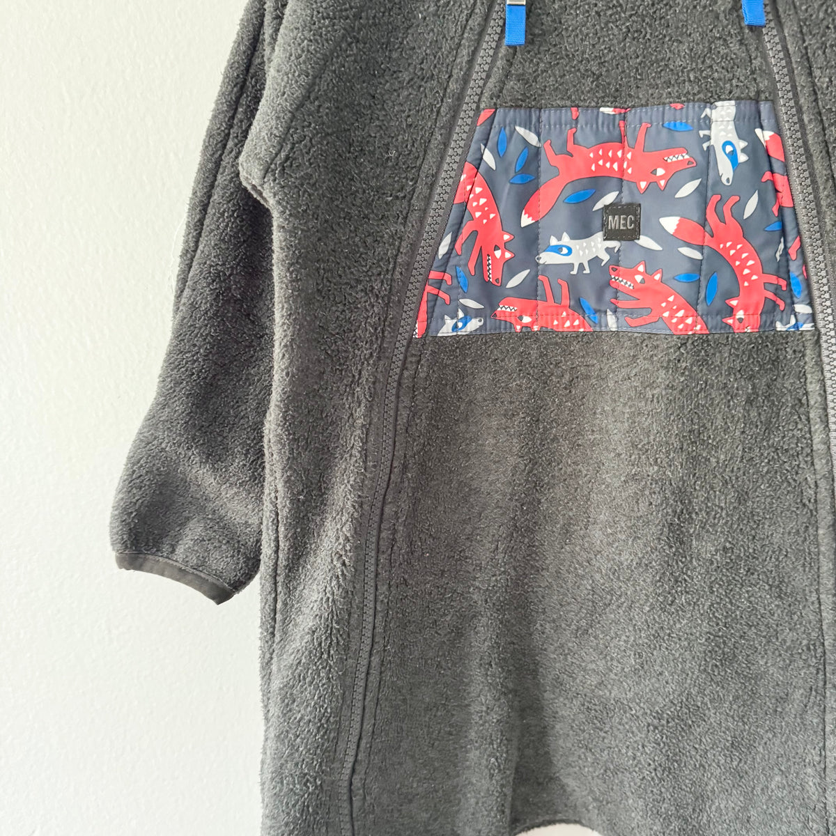 Mec x Dark grey fleece bunting / 18M
