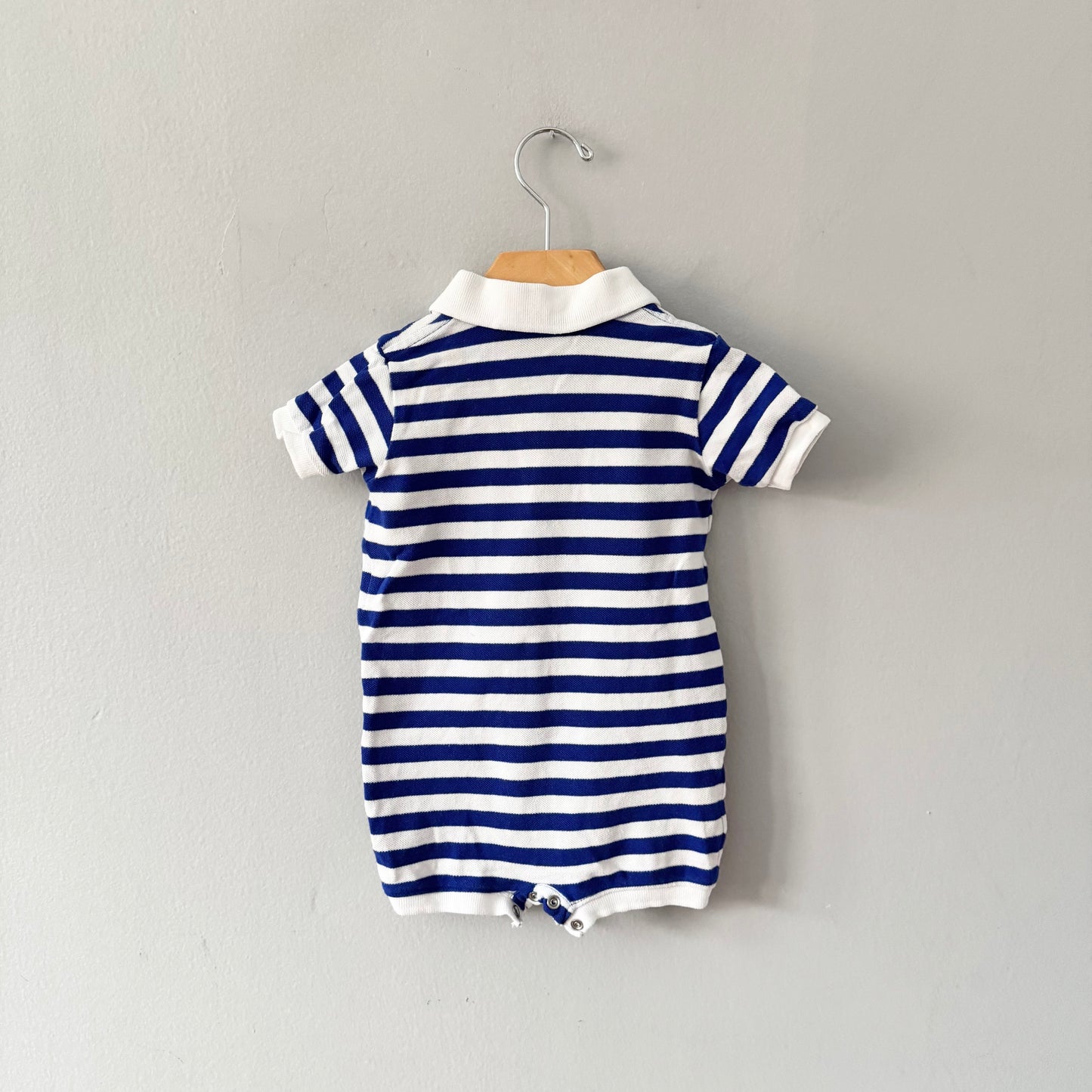 Polo Ralph Lauren / Barboteuse polo rayée / 6 mois