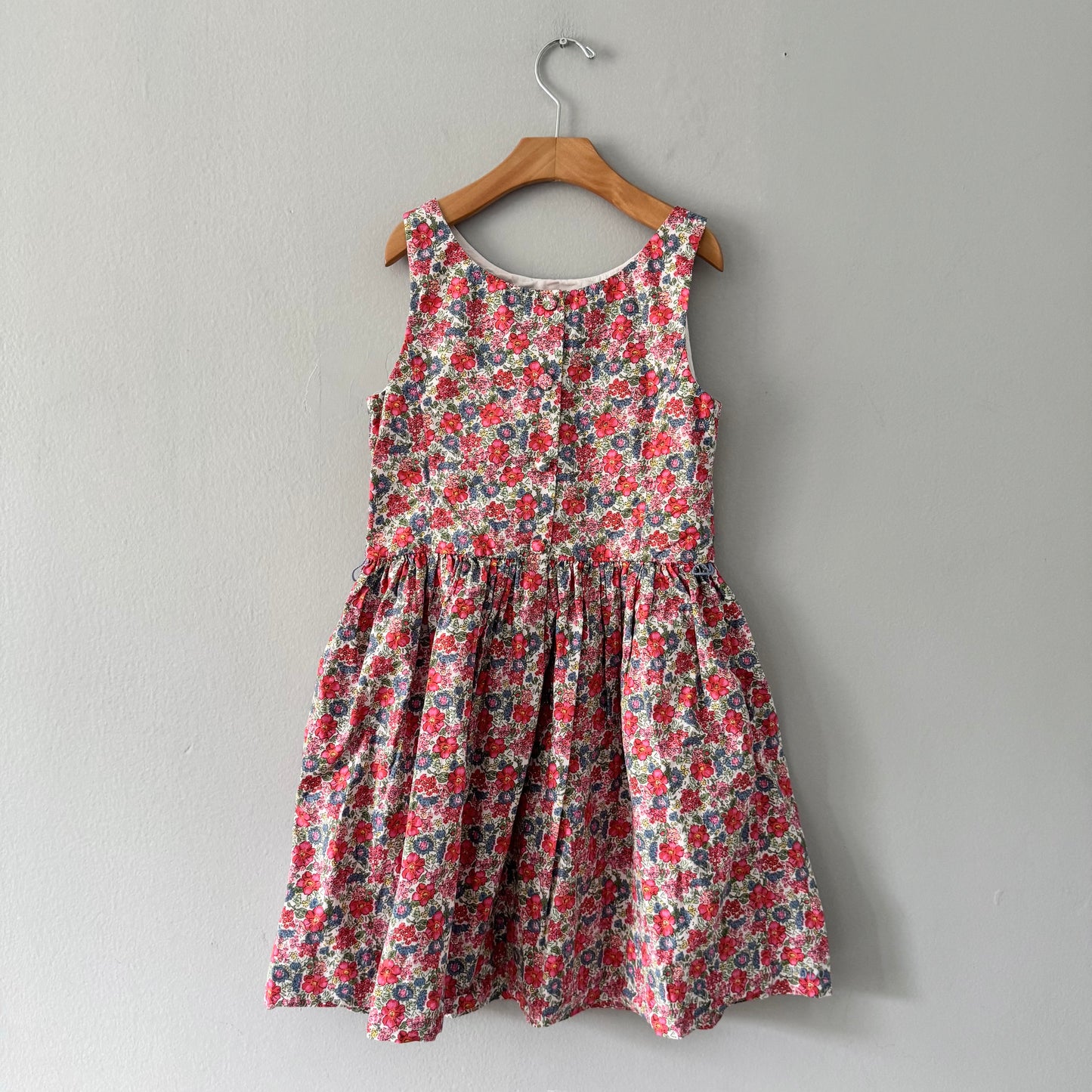 Polo Ralph Lauren / Pink x blue floral dress / 10Y
