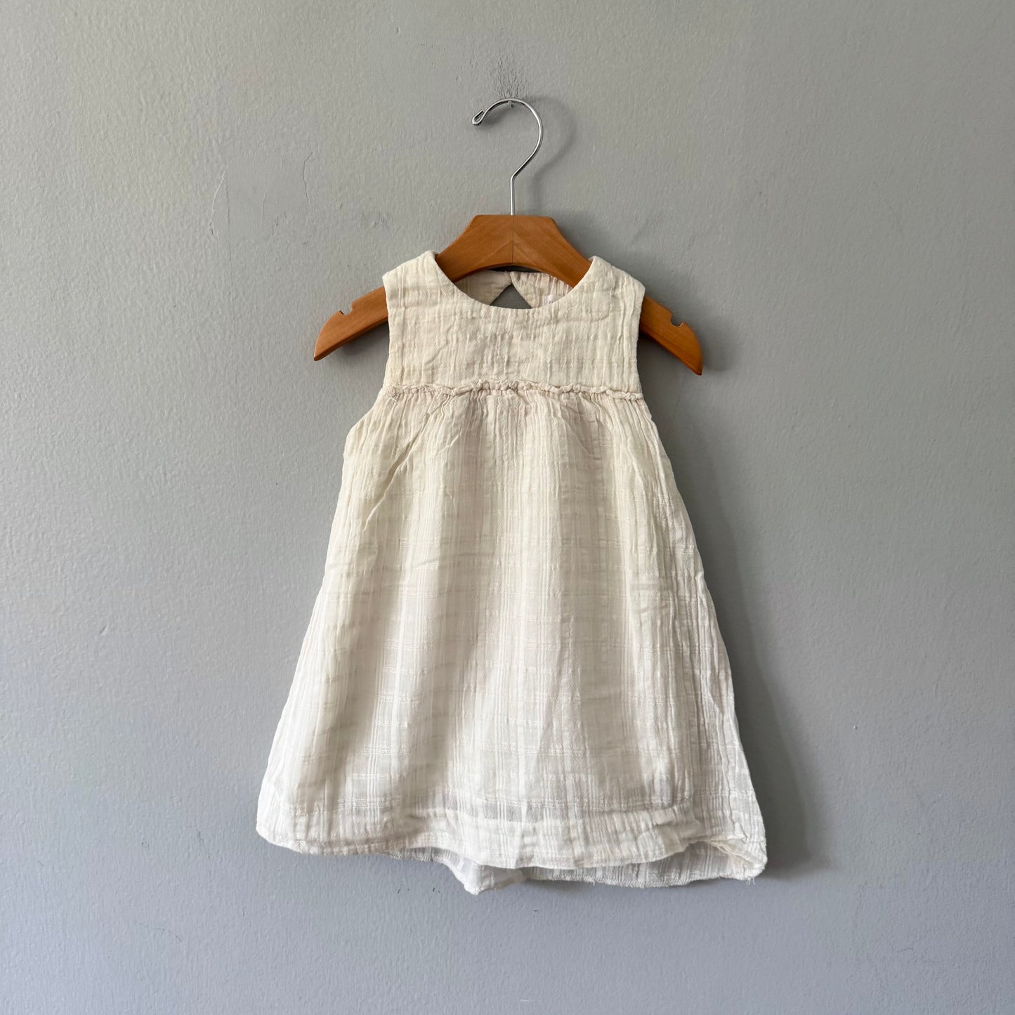 Zara / White tank dress / 18-24M