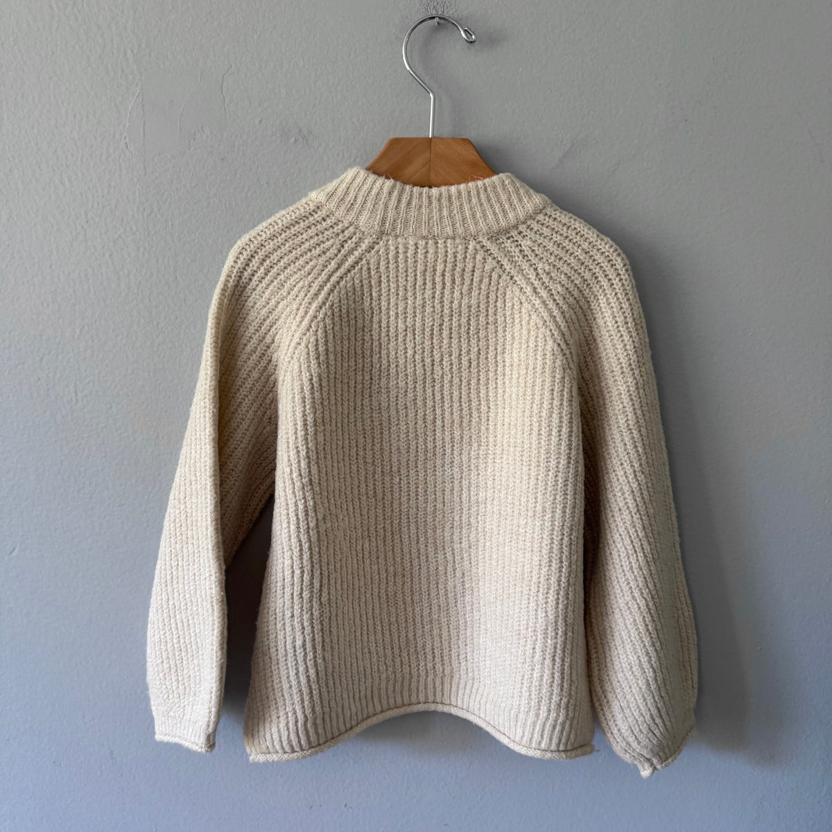 Zara / Ivory ribbed knit pullover / 2-3Y