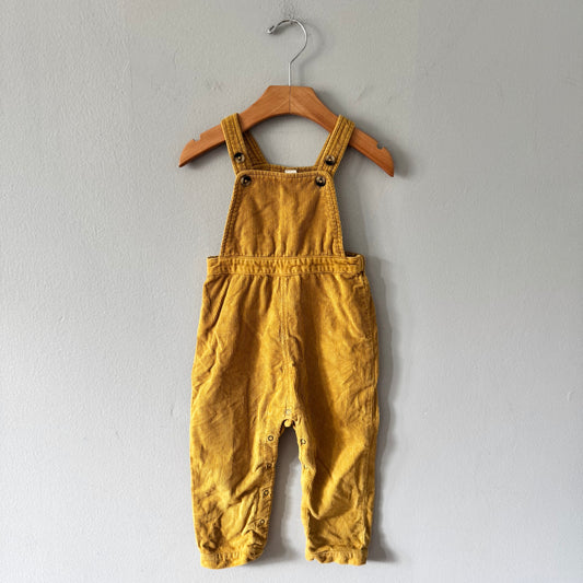 Pehr / Mustard corduroy overalls / 18-24M