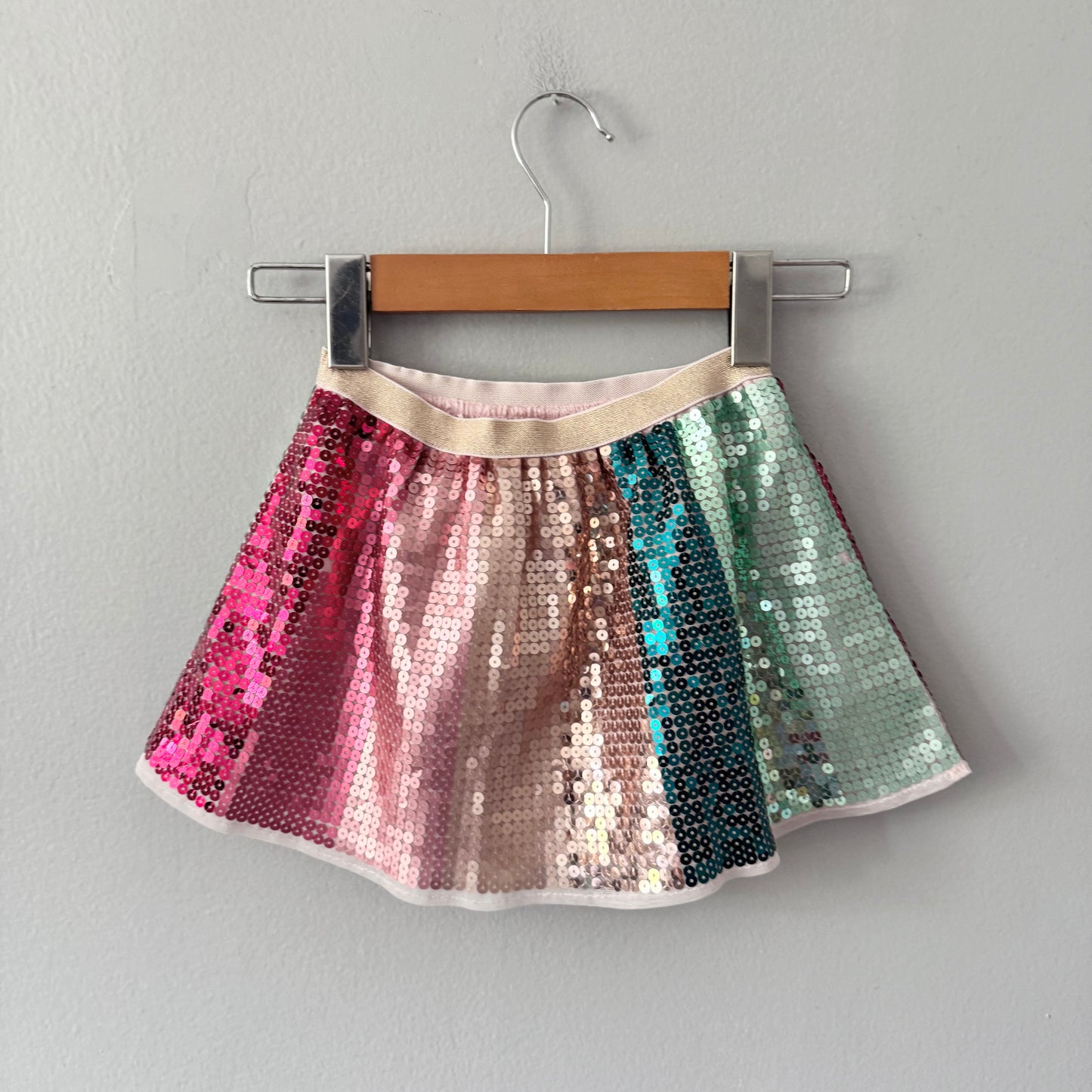 H&M / Sequin skirt / 2-3Y