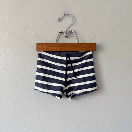 M&S / Stripe swim trunks / 12-18M