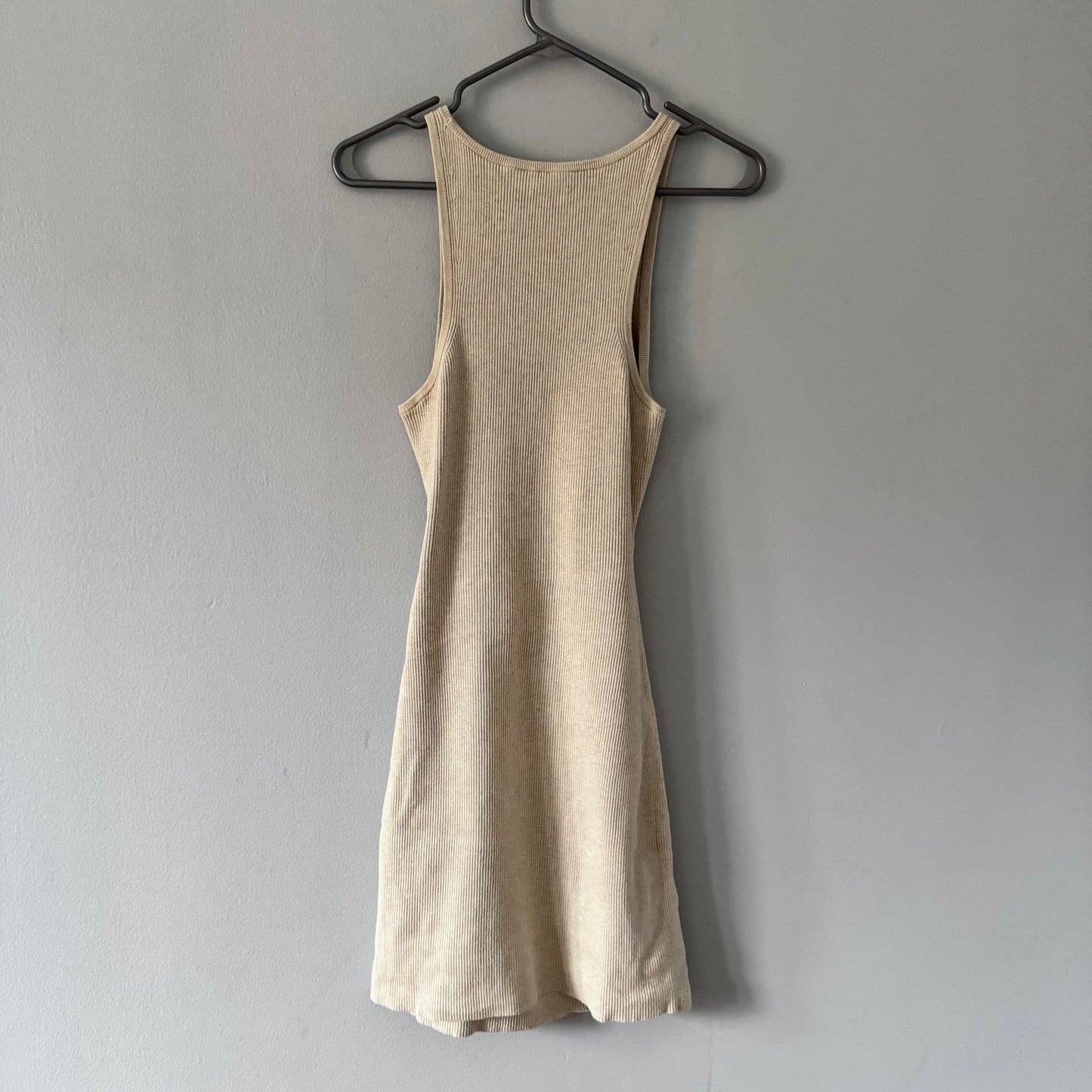 Wilfred Free / Robe en maille côtelée beige / L