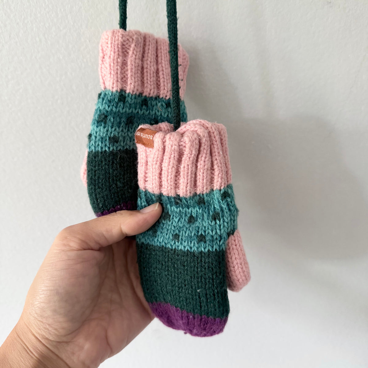 Souris mini / Fleece lined mittens / 12-24M