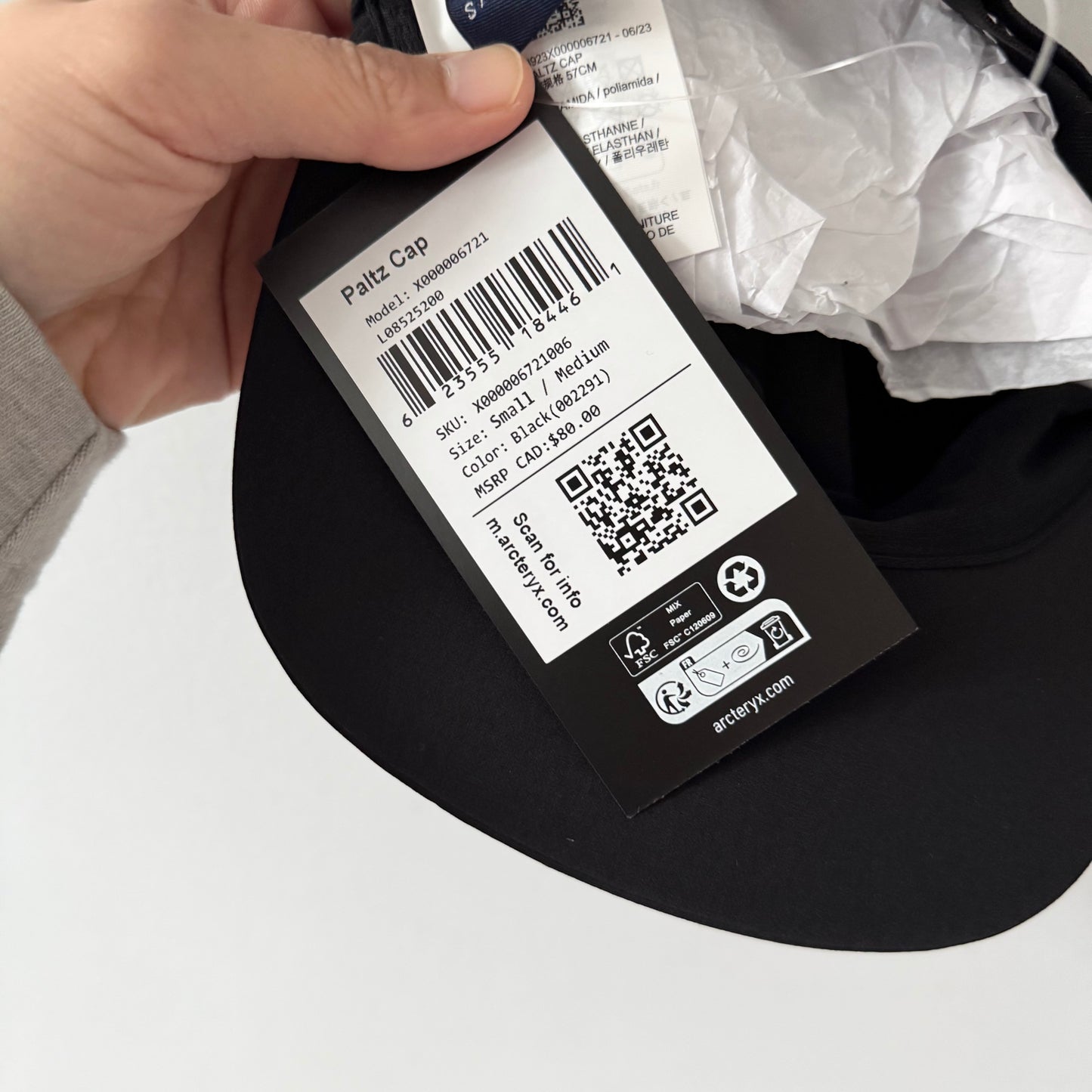 Arc'teryx / Casquette Paltz / Adulte TP/M - 2 disponibles - Neuf avec étiquette