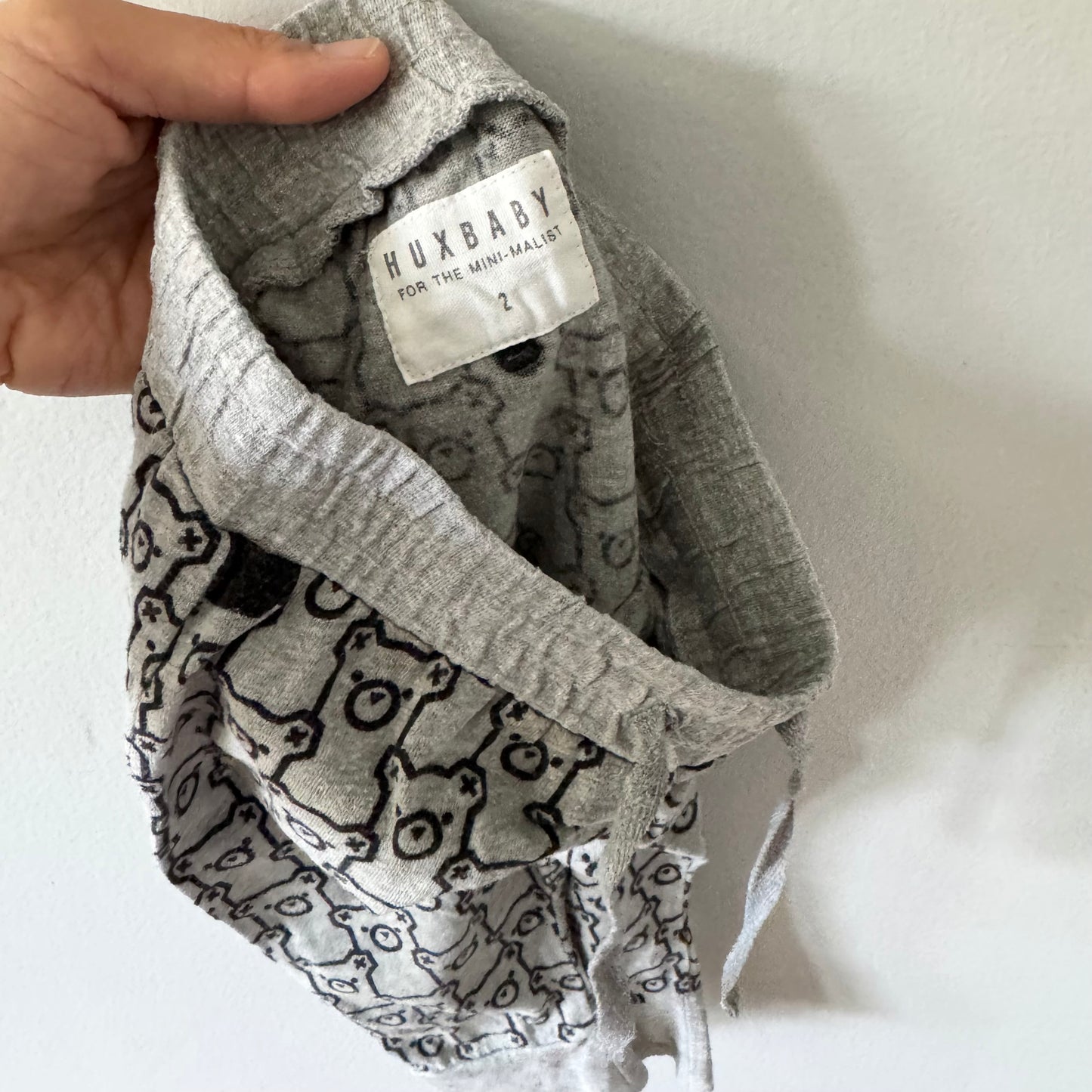 Hux Baby / Grey x bear harem pants / 2Y