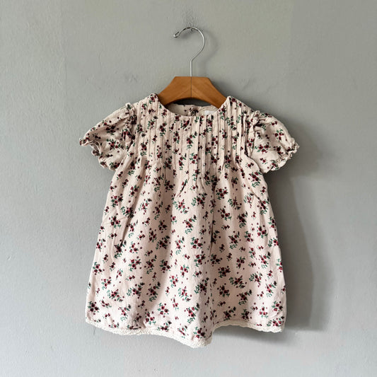 Zara / Beige x floral dress / 18-24M