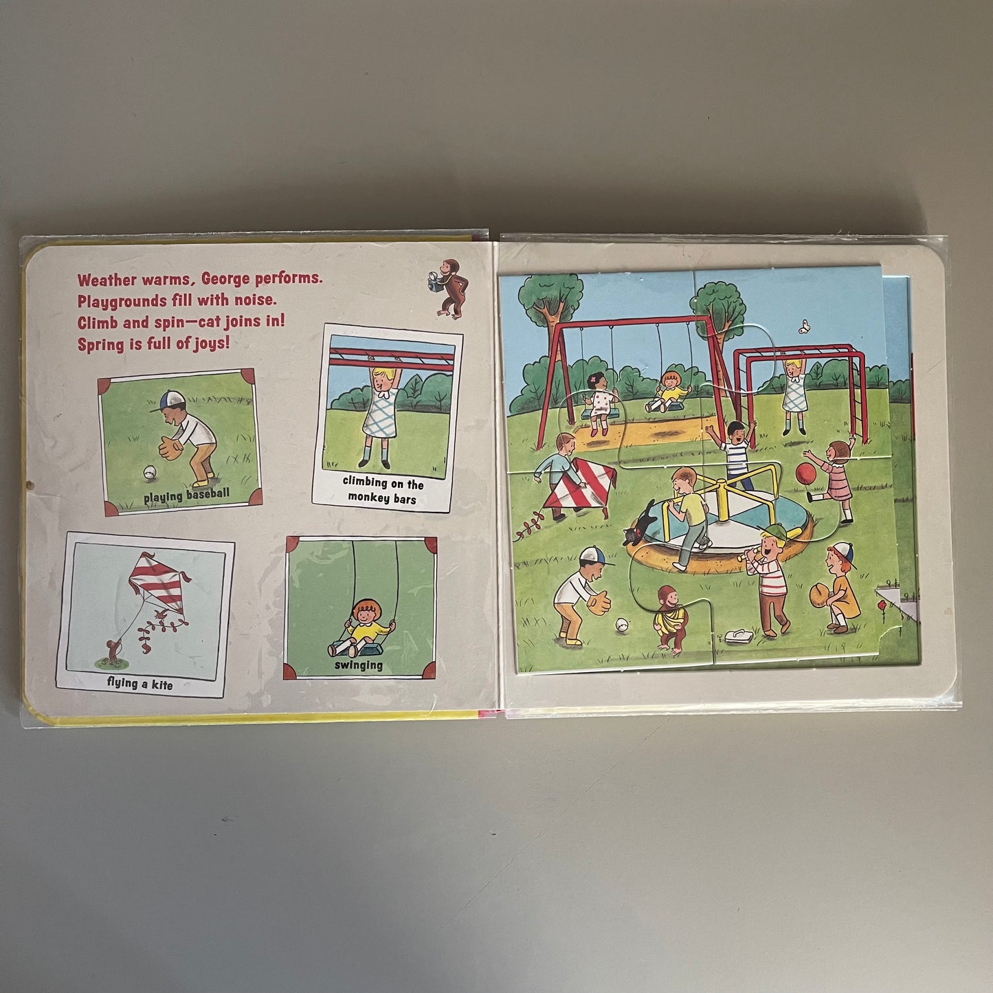 Curious George Seasons Puzzle Book