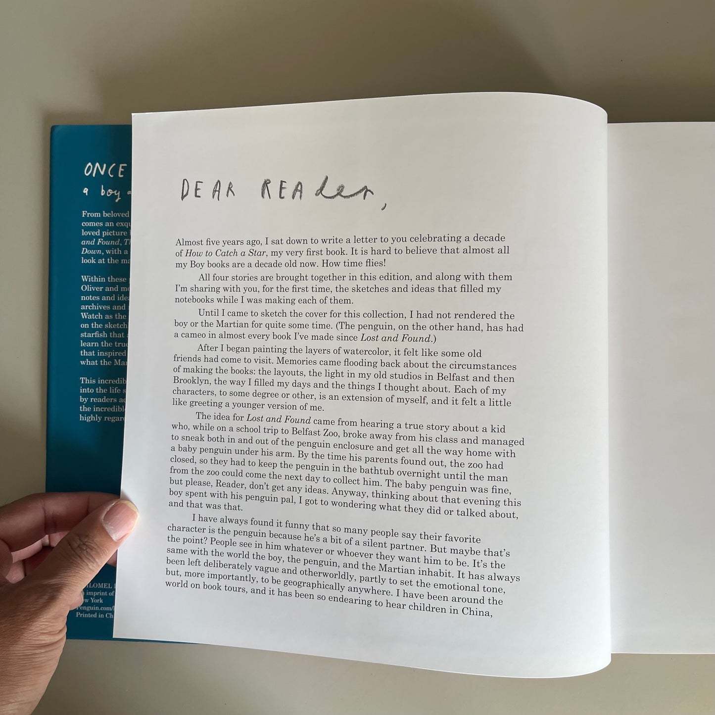 [Brand NEW] The BOY His Stories and How They Came to be / Oliver Jeffers