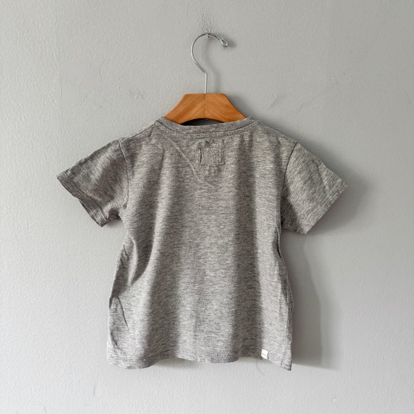 Mini mioche / Light grey V neck T-shirt / 3-4Y