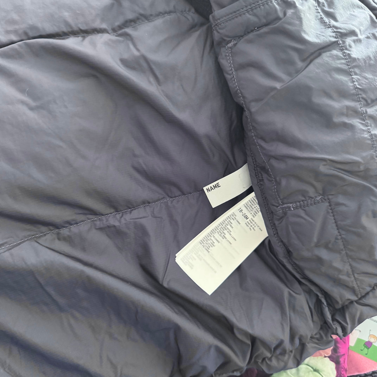 Uniqlo / Navy puffer jacket / 18-24M