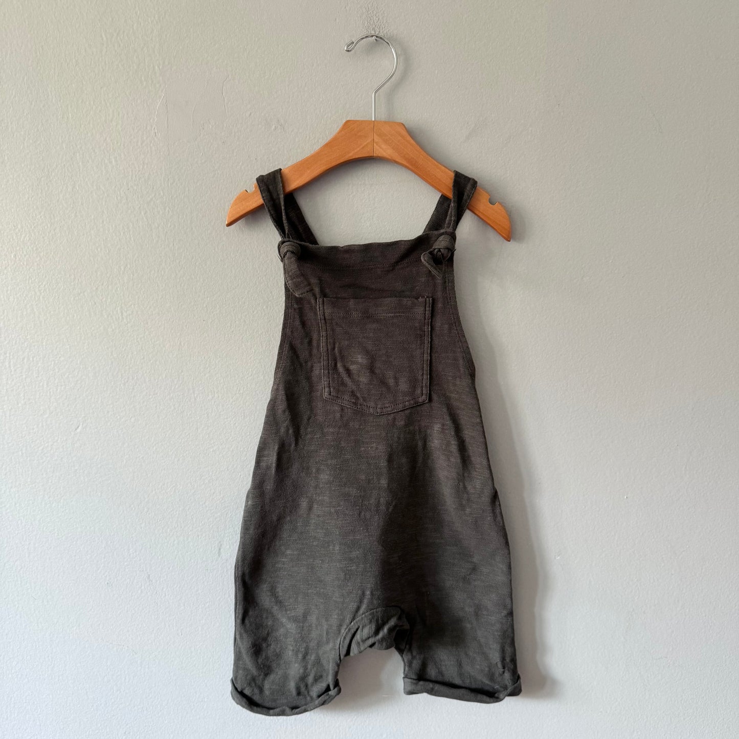 Mini mioche / Grey overall shorts / 3-4Y