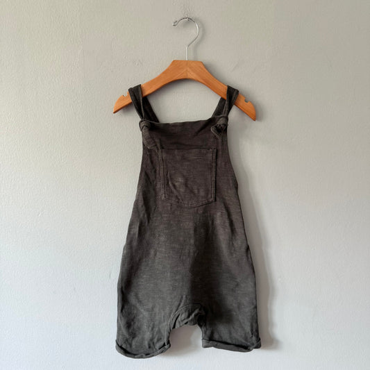 Mini mioche / Grey overall shorts / 3-4Y