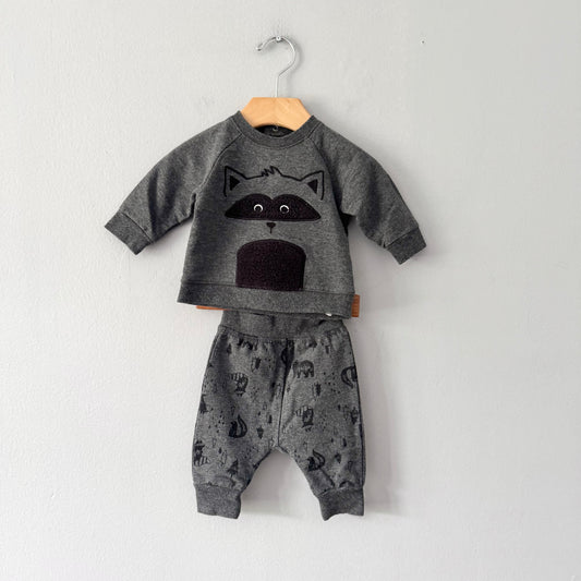PL Baby / Dark grey crew set / 3M